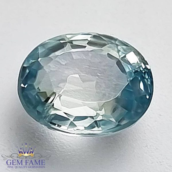 Blue Zircon 2.66ct Gemstone Cambodia