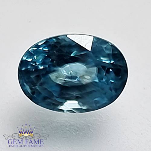 Blue Zircon1.78ct Gemstone Cambodia