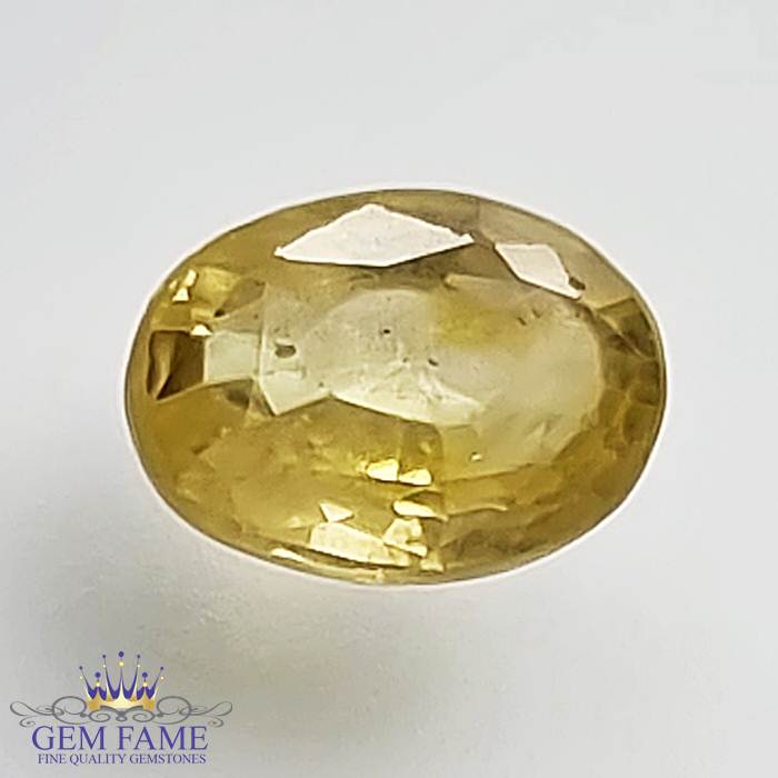 Yellow Sapphire 1.36ct Natural Gemstone ceylon