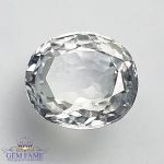 White Zircon (Jarkan) Gemstone 2.84ct Cambodia