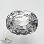White Zircon (Jarkan) Gemstone 2.93ct Cambodia