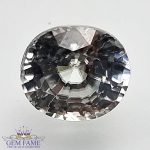 White Zircon (Jarkan) Gemstone 2.87ct Cambodia