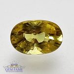 Yellow Sapphire 0.72ct Natural Gemstone Thailand