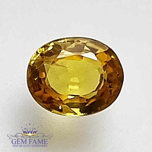 Yellow Sapphire 0.75ct Natural Gemstone Thailand