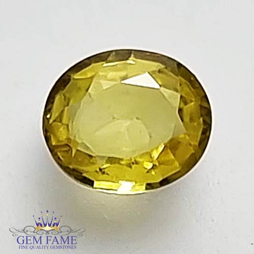 Yellow Sapphire 0.69ct Natural Gemstone Thailand