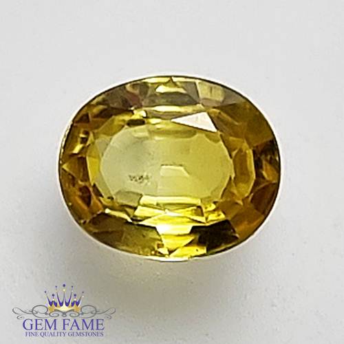 Yellow Sapphire 0.66ct Natural Gemstone Thailand