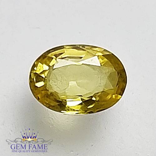 Yellow Sapphire 0.59ct Natural Gemstone Thailand