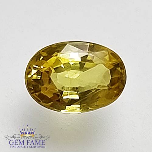 Yellow Sapphire 0.58ct Natural Gemstone Thailand