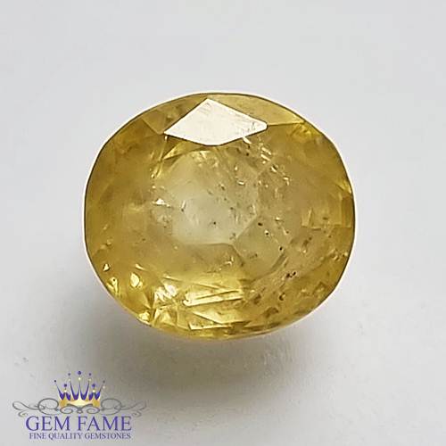 Yellow Sapphire 3.21ct Natural Gemstone Ceylon