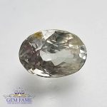 White Sapphire 2.43ct Natural Gemstone Ceylon