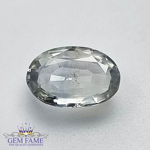 White Sapphire 2.32ct Natural Gemstone Ceylon