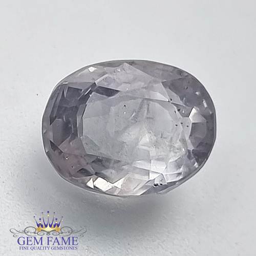 White Sapphire 3.13ct Natural Gemstone Ceylon