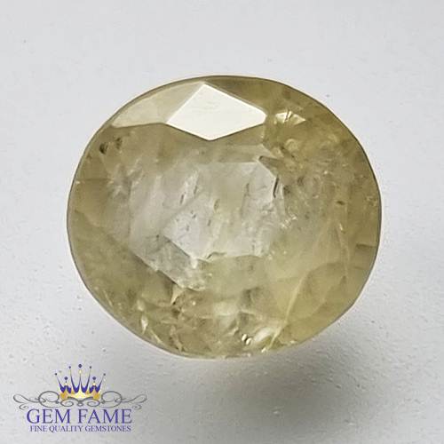 Yellow Sapphire 3.30ct Natural Gemstone Ceylon