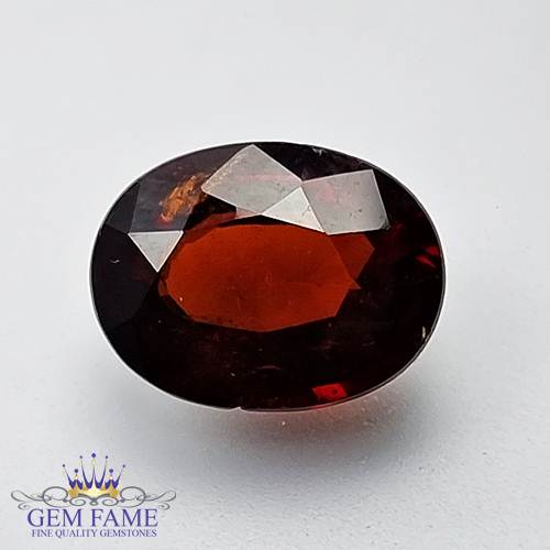 Hessonite Gomed 5.14ct Natural Gemstone Ceylon