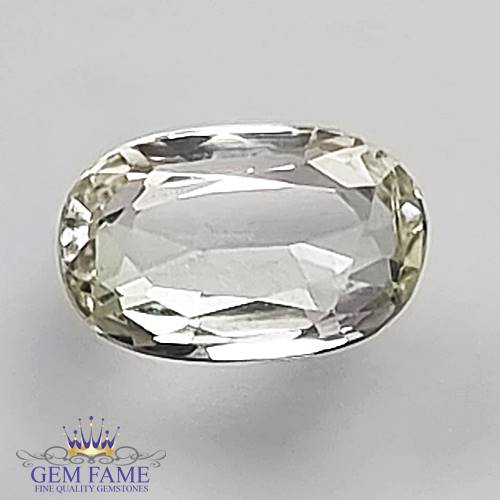 White Sapphire 1.04ct Gemstone Ceylon