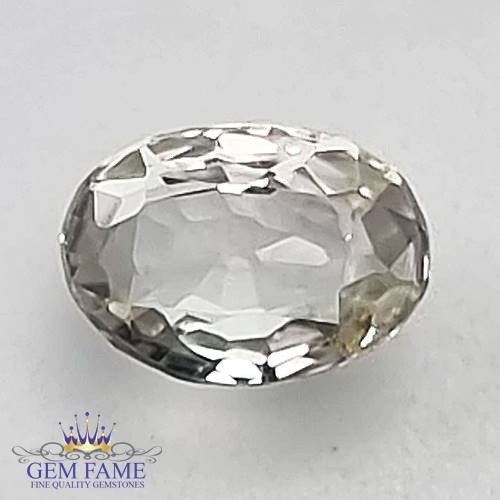 White Sapphire 0.88ct Gemstone Ceylon