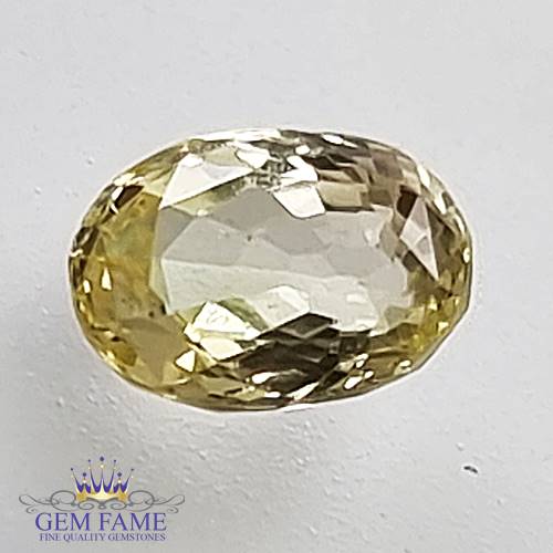 Yellow Sapphire 0.69ct Natural Gemstone Ceylon