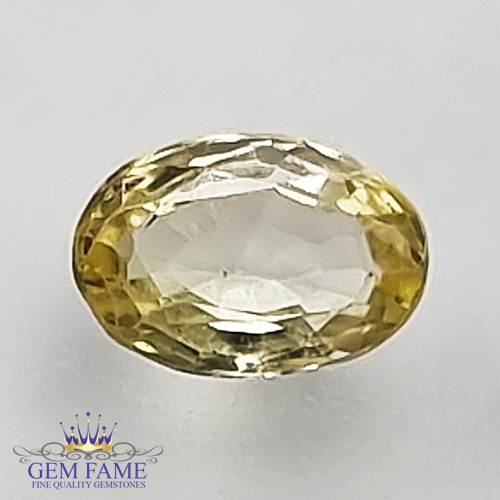 Yellow Sapphire 0.63ct Natural Gemstone Ceylon