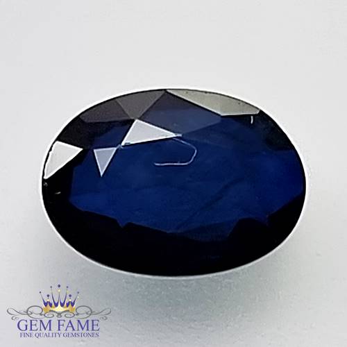 Blue Sapphire 1.35ct Natural Gemstone Madagascar