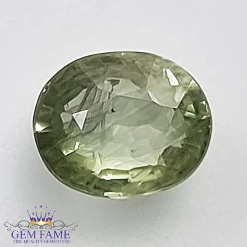 Green Sapphire 1.34ct Natural Gemstone Ceylon