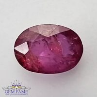 Ruby 1.00ct Natural Gemstone Afghanistan