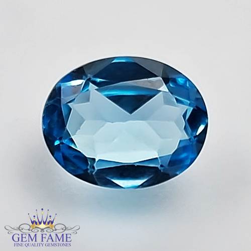 Blue Topaz 2.82ct Natural Gemstone Brazil