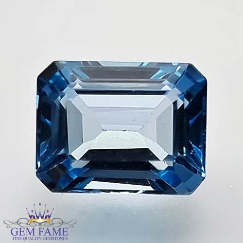 Blue Topaz 3.13ct Natural Gemstone Brazil