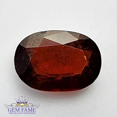 Hessonite Gomed 6.36ct Gemstone Ceylon