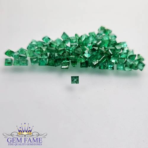 Emerald 2.10X2.30mm Square Faceted Gemstone