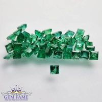 Emerald 2.40x2.50mm Square Faceted Gemstone