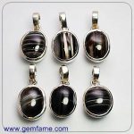 Sulemani Aqeeq 8 to 10ct -925 Silver Pendant - Natural Gemstone Iran