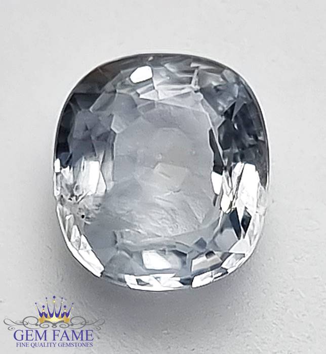 White Sapphire 1.71ct Gemstone Ceylon