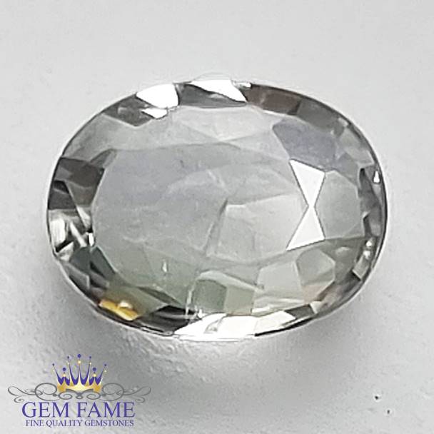White Sapphire 0.91ct Gemstone Ceylon