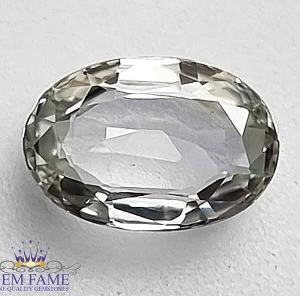 White Sapphire 1.27ct Gemstone Ceylon