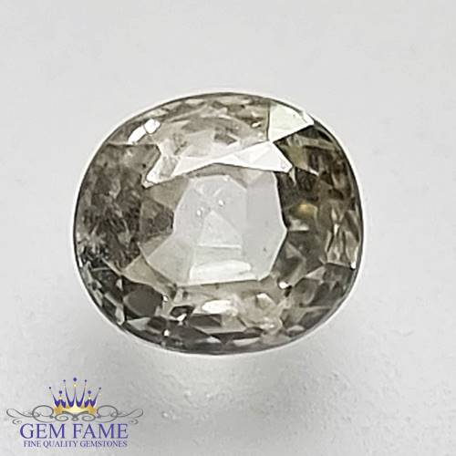 White Sapphire 1.07ct Gemstone Ceylon