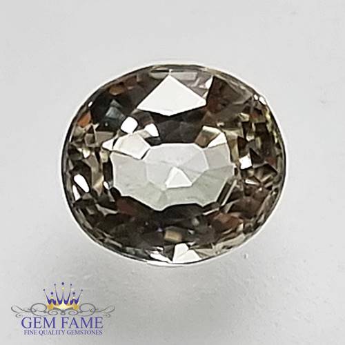 White Sapphire 0.74ct Gemstone Ceylon