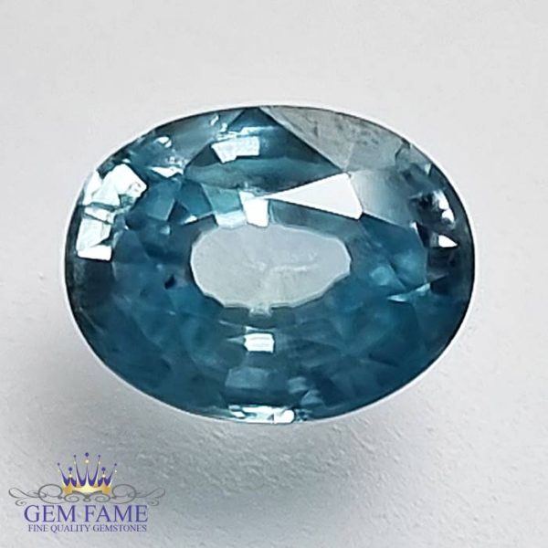 Blue Zircon 2.03ct Gemstone Cambodia