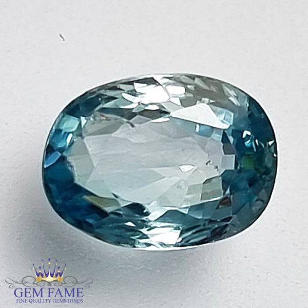 Blue Zircon 2.68ct Gemstone Cambodia