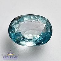 Blue Zircon 1.58ct Gemstone Cambodia
