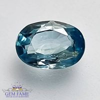 Blue Zircon 1.32ct Gemstone Cambodia