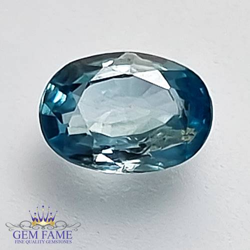Blue Zircon 1.32ct Gemstone Cambodia