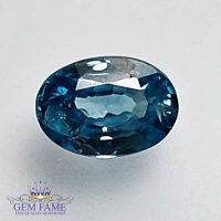 Blue Zircon 1.01ct Gemstone Cambodia