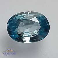Blue Zircon 1.04ct Gemstone Cambodia