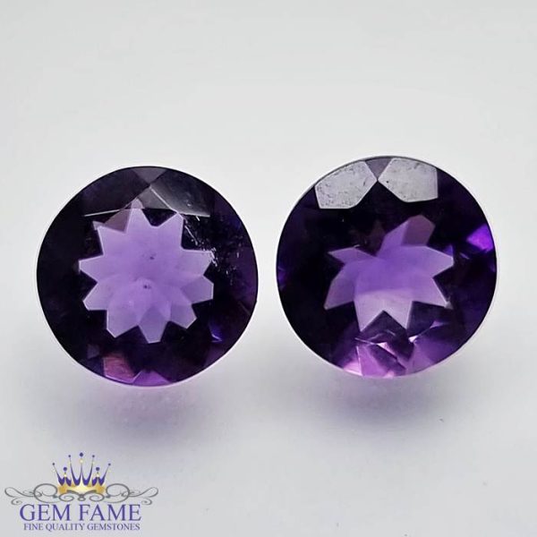 Amethyst Stone (Pair) 4.67ct