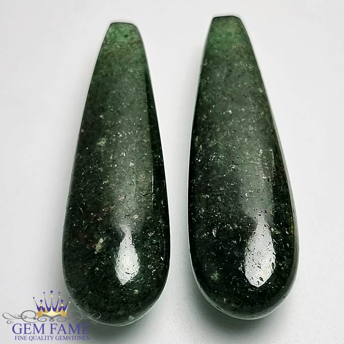 Aventurine Quartz (2pcs) 47.74ct Gemstone India