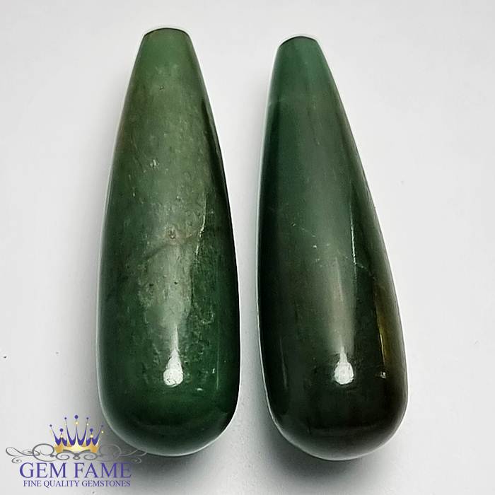 Aventurine Quartz (2pcs) 43.85ct Gemstone India