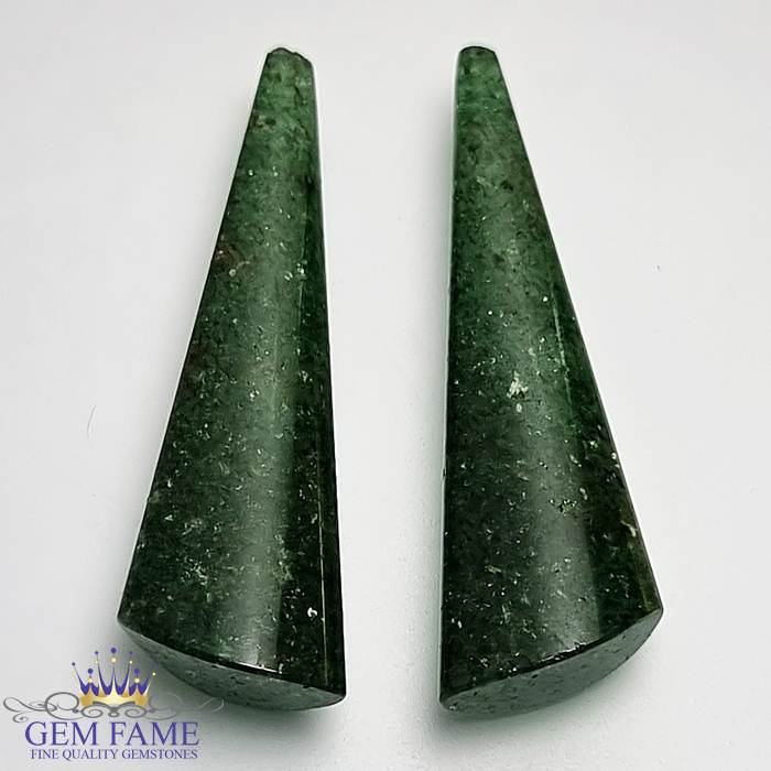 Aventurine Quartz (2pcs) 26.29ct Gemstone India