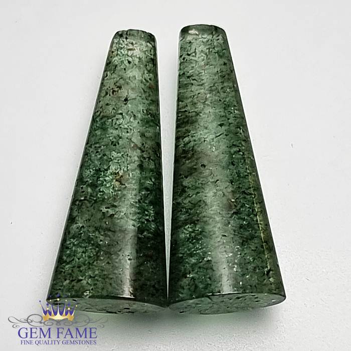 Aventurine Quartz (2pcs) 17.86ct Gemstone India