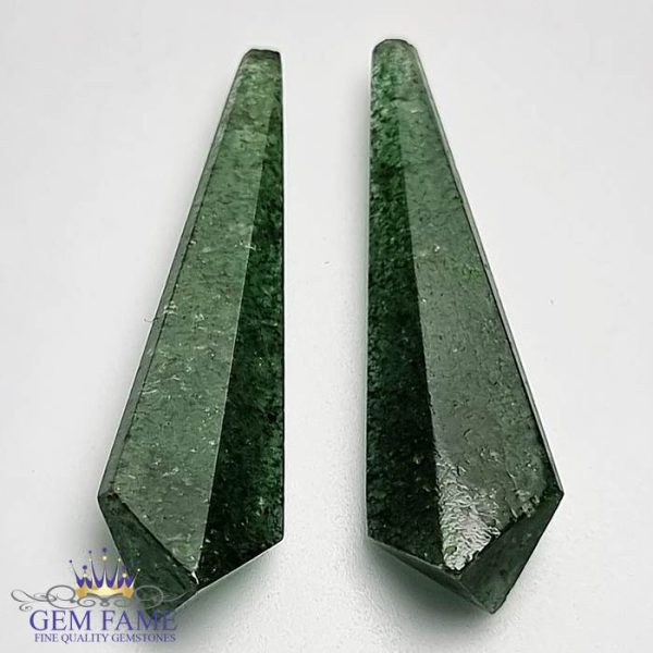 Aventurine Quartz (2pcs) 22.37ct Gemstone India