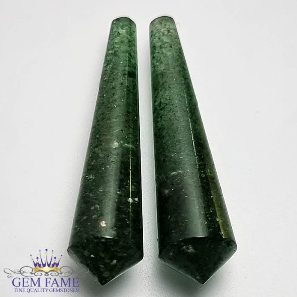 Aventurine Quartz (2pcs) 24.42ct Gemstone India